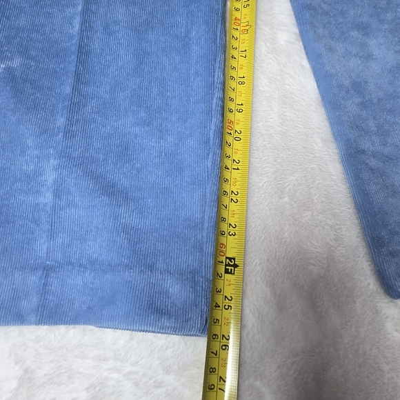 Alfred Dunner Womens Pants Powder Blue Corduroy Classic Fit Pull On Size 8P - Picture 10 of 16